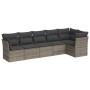 Set de muebles de jardín 6 pzas y cojines ratán sintético gris by , Garden sets - Ref: Foro24-3249499, Price: 385,91 €, Disco...