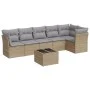 Set sofás de jardín 7 piezas y cojines ratán sintético beige by , Garden sets - Ref: Foro24-3249508, Price: 431,86 €, Discoun...