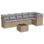 Set sofás de jardín 7 piezas y cojines ratán sintético beige by , Garden sets - Ref: Foro24-3249508, Price: 437,71 €, Discoun...