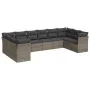 Gartensofa-Set, 10-teilig, mit grauen Polstern aus synthetischem Rattan von , Gartensets - Ref: Foro24-3250039, Preis: 599,31...
