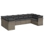 Set de sofás de jardín 10 pzas con cojines ratán sintético gris by , Garden sets - Ref: Foro24-3250039, Price: 579,65 €, Disc...