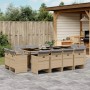 Set comedor de jardín con cojines 13 pzas ratán sintético beige by , Garden sets - Ref: Foro24-3210684, Price: 1,00 €, Discou...