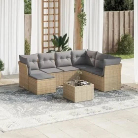 Set Gartensofas mit beigen Kissen 8 Stück PE Rattan von , Gartensets - Ref: Foro24-3249838, Preis: 485,89 €, Rabatt: %