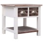 Brauner Beistelltisch aus Paulownia-Holz, 40 x 40 x 40 cm von vidaXL, Seitentische - Ref: Foro24-284067, Preis: 52,86 €, Raba...