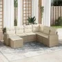 Set sofás de jardín 7 piezas y cojines ratán sintético beige by , Modular outdoor sofas - Ref: Foro24-3251635, Price: 488,44 ...