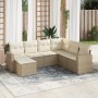 Set sofás de jardín 7 piezas y cojines ratán sintético beige by , Modular outdoor sofas - Ref: Foro24-3251635, Price: 488,38 ...