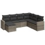 Set de sofás de jardín 7 piezas con cojines ratán PE gris by , Modular outdoor sofas - Ref: Foro24-3251637, Price: 452,29 €, ...