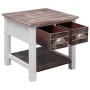 Brauner Beistelltisch aus Paulownia-Holz, 40 x 40 x 40 cm von vidaXL, Seitentische - Ref: Foro24-284067, Preis: 52,86 €, Raba...