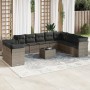 Set de sofás de jardín 11 pzas y cojines ratán sintético gris by , Garden sets - Ref: Foro24-3249709, Price: 655,40 €, Discou...
