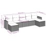 Set de sofás de jardín 7 piezas con cojines ratán PE gris by , Modular outdoor sofas - Ref: Foro24-3251677, Price: 398,11 €, ...