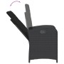 Set comedor de jardín 3 pzas con cojines ratán sintético negro by , Garden sets - Ref: Foro24-3212203, Price: 318,13 €, Disco...