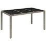 Garten-Essgruppe, 7-teilig, mit grauen Polstern aus synthetischem Rattan. von , Gartensets - Ref: Foro24-3212217, Preis: 802,...