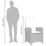 Set comedor jardín 7 pzas y cojines ratán sintético gris by , Garden sets - Ref: Foro24-3212243, Price: 869,18 €, Discount: %