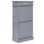 Gray Paulownia wood shoe rack 50x28x98 cm by vidaXL, Shoe racks and shoe organizers - Ref: Foro24-284090, Price: 134,88 €, Di...