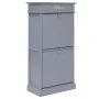 Gray Paulownia wood shoe rack 50x28x98 cm by vidaXL, Shoe racks and shoe organizers - Ref: Foro24-284090, Price: 125,92 €, Di...