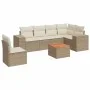 Set sofás de jardín 7 piezas y cojines ratán sintético beige by , Garden sets - Ref: Foro24-3257801, Price: 520,45 €, Discoun...