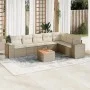 Juego de sofás de jardín con cojines beige 8 pzas ratán PE by , Garden sets - Ref: Foro24-3257808, Price: 578,66 €, Discount: %