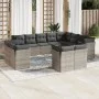 Gartensofagarnitur 12-teilig mit grauen Polstern aus synthetischem Rattan. von , Gartensets - Ref: Foro24-3250369, Preis: 797...