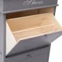 Gray Paulownia wood shoe rack 50x28x98 cm by vidaXL, Shoe racks and shoe organizers - Ref: Foro24-284090, Price: 125,92 €, Di...