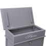 Gray Paulownia wood shoe rack 50x28x98 cm by vidaXL, Shoe racks and shoe organizers - Ref: Foro24-284090, Price: 134,88 €, Di...