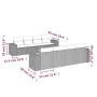 Set de sofás de jardín 9 pzas con cojines ratán sintético beige by , Garden sets - Ref: Foro24-3257696, Price: 712,91 €, Disc...
