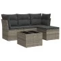 Juego de sofás jardín con cojines 5 pzas ratán sintético gris by , Garden sets - Ref: Foro24-3249389, Price: 289,20 €, Discou...