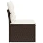 Silla de jardín sin reposabrazos con cojines ratán PE marrón by , Outdoor sofas - Ref: Foro24-366215, Price: 60,35 €, Discoun...