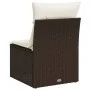 Silla de jardín sin reposabrazos con cojines ratán PE marrón by , Outdoor sofas - Ref: Foro24-366215, Price: 60,35 €, Discoun...
