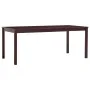 Dark brown pine wood dining table 180x90x73 cm by vidaXL, Kitchen and dining tables - Ref: Foro24-283407, Price: 158,73 €, Di...