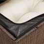 Silla de jardín sin reposabrazos con cojines ratán PE marrón by , Outdoor sofas - Ref: Foro24-366215, Price: 60,69 €, Discoun...