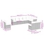 Set de sofás de jardín 10 pzas con cojines ratán sintético gris by , Garden sets - Ref: Foro24-3249639, Price: 601,82 €, Disc...