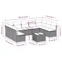 Gartensofa-Set mit 10-teiligen beigen Kissen aus synthetischem Rattan. von , Gartensets - Ref: Foro24-3249917, Preis: 622,55 ...