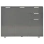 Glänzend graues Sideboard 107x35x80,5 cm von vidaXL, Sideboards - Ref: Foro24-283720, Preis: 167,11 €, Rabatt: %