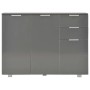 Glänzend graues Sideboard 107x35x80,5 cm von vidaXL, Sideboards - Ref: Foro24-283720, Preis: 179,02 €, Rabatt: %