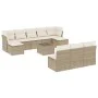 Gartensofa-Set 11-teilig mit beigen Polstern aus synthetischem Rattan von , Gartensets - Ref: Foro24-3250137, Preis: 654,20 €...