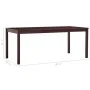 Dark brown pine wood dining table 180x90x73 cm by vidaXL, Kitchen and dining tables - Ref: Foro24-283407, Price: 158,73 €, Di...