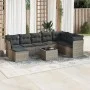 Gartenmöbel-Set 9-teilig mit grauen Polstern aus synthetischem Rattan von , Gartensets - Ref: Foro24-3249899, Preis: 527,78 €...