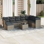 Gartenmöbel-Set 9-teilig mit grauen Polstern aus synthetischem Rattan von , Gartensets - Ref: Foro24-3249899, Preis: 561,14 €...