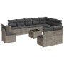 Set de sofás de jardín 11 pzas y cojines ratán sintético gris by , Modular outdoor sofas - Ref: Foro24-3251457, Price: 643,74...