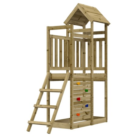 Parque infantil de madera pino impregnada 52,5x110,5x214 cm