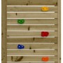 Parque infantil de madera pino impregnada 52,5x110,5x214 cm