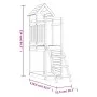 Playground made of impregnated pine wood 52.5x110.5x214 cm by , Swings and play structures - Ref: Foro24-826546, Price: 274,6...