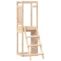 Parque infantil de madera maciza pino 53x46,5x169 cm