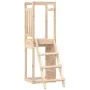 Solid pine wood playground 53x46.5x169 cm by , Swings and play structures - Ref: Foro24-826559, Price: 136,58 €, Discount: %
