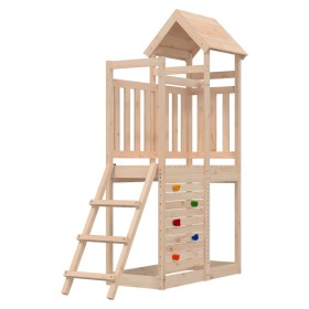 Outdoor solid pine wood playground 52.5x110.5x214 cm by , Swings and play structures - Ref: Foro24-826544, Price: 258,32 €, D...