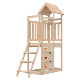 Outdoor solid pine wood playground 52.5x110.5x214 cm by , Swings and play structures - Ref: Foro24-826544, Price: 254,46 €, D...