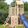 Parque infantil exterior madera maciza pino 52,5x110,5x214 cm