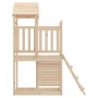 Parque infantil exterior madera maciza pino 52,5x110,5x214 cm