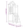Outdoor solid pine wood playground 52.5x110.5x214 cm by , Swings and play structures - Ref: Foro24-826544, Price: 258,32 €, D...