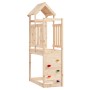 Casita infantil con pared escalada madera pino 53x110,5x214 cm